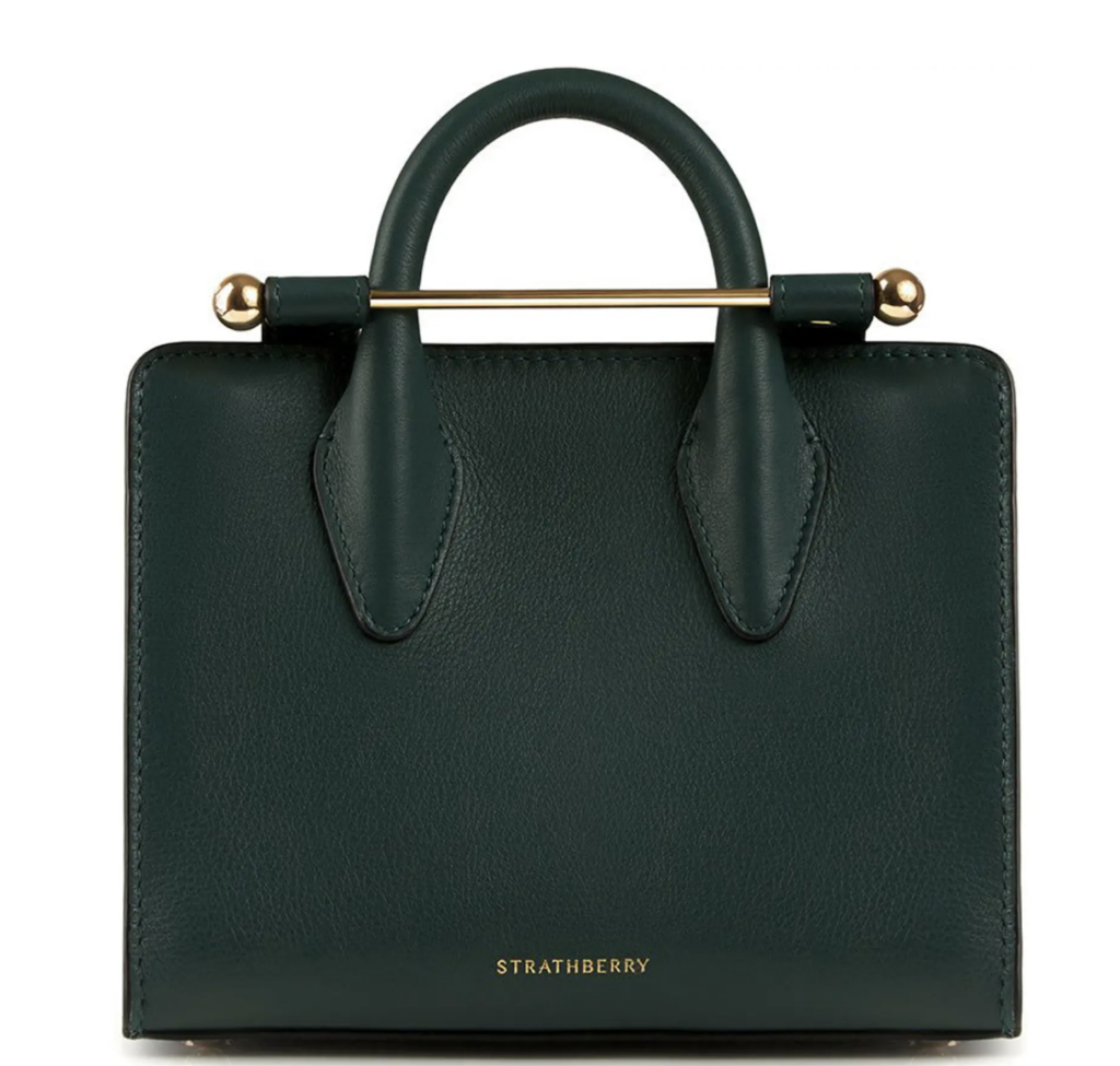 Shop Strathberry Midi Colorblock Leather Tote