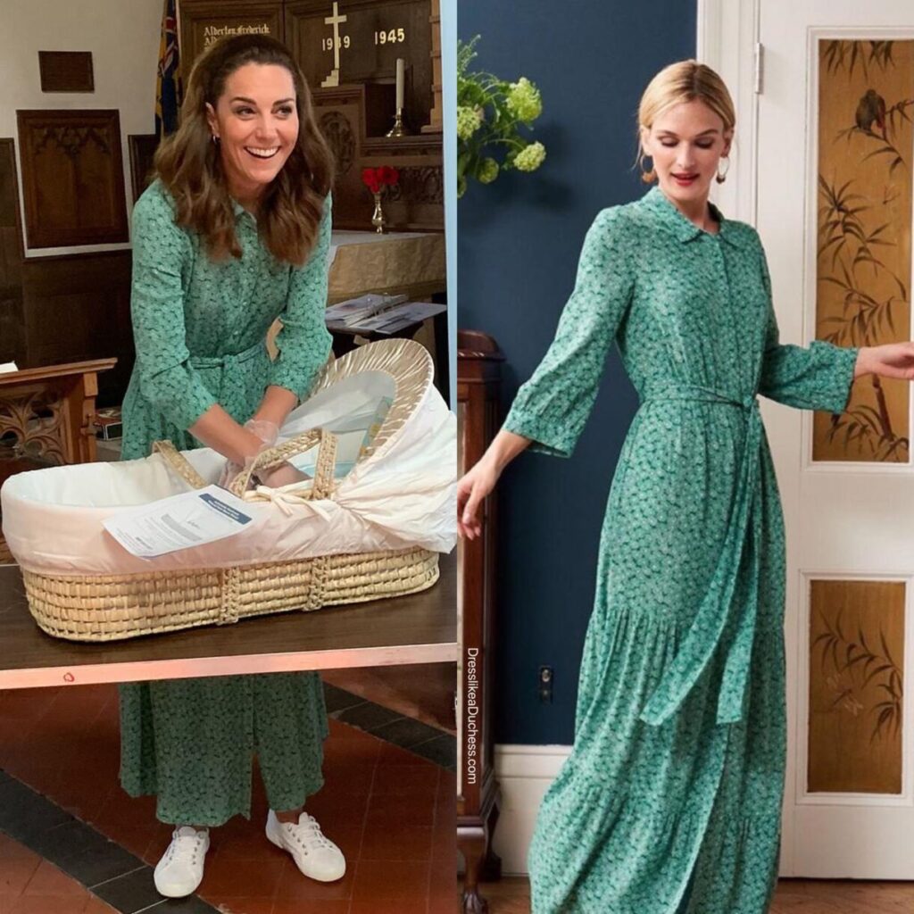Kate Middleton's Green Boden Dress - Viola Maxi Shirt Dress