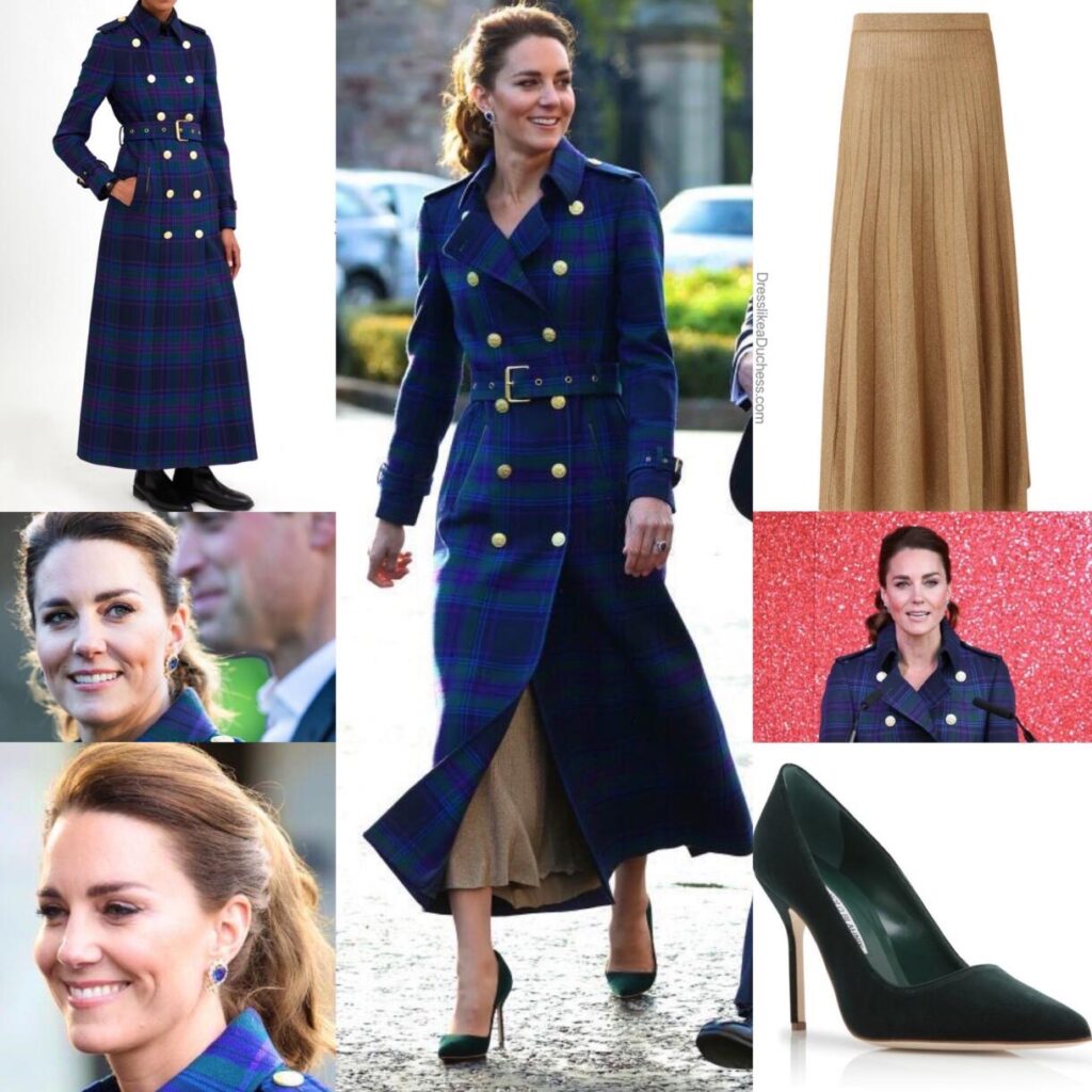 Kate Middleton Lookbook: Royal Visit Scotland 2021 Outfits Day 2 and 3 ...