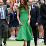 Kate Middleton in Green Emilia Wickstead For Wimbledon Finals