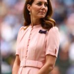 Kate Middleton in Pale Pink Beulah London Midi Dress for Wimbledon