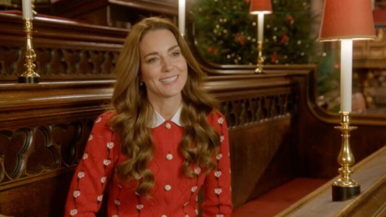 Kate Middleton Brings the Holiday Cheer in an Embellished Miu Miu ...
