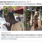 Meghan Markle Spotted Christmas Shopping in Montecito Wearing Annie Bing Coat