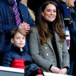 Kate Middleton in Houndstooth Holland Cooper for Rugby Match with Prince George
