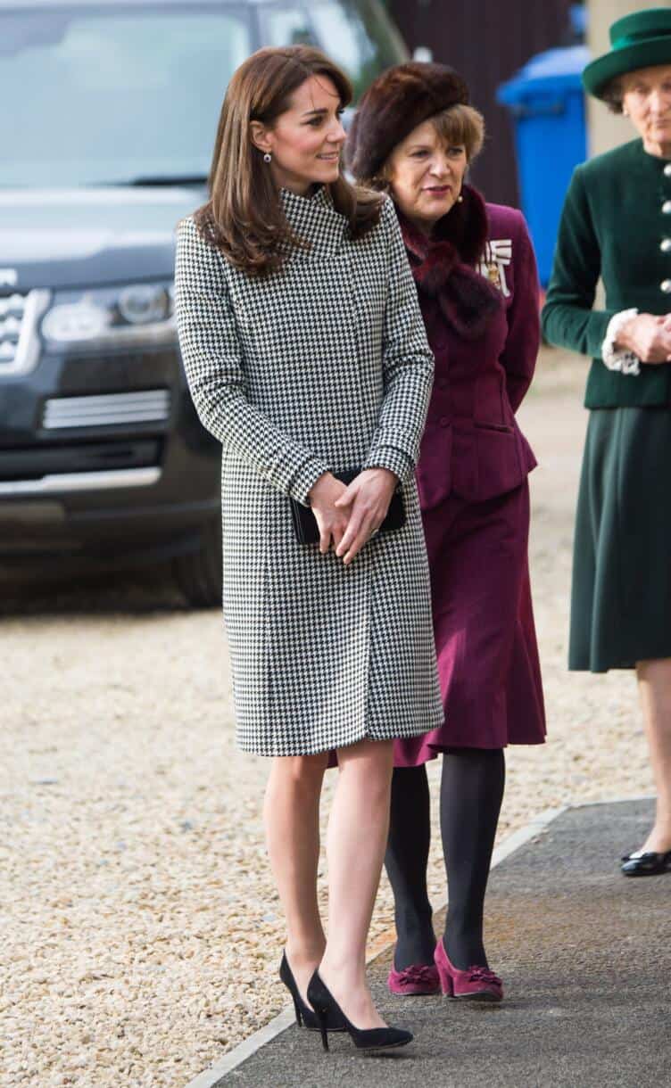 Kate Middleton in Houndstooth Holland Cooper for Rugby Match with ...