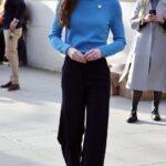 Kate Middleton in Alexander McQueen Sweater for Ukrainian Cultural Center Visit