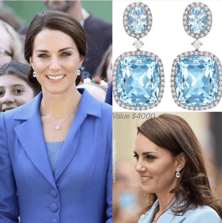 9 of Kate Middleton's Most Valuable Kiki McDonough Earrings Dress