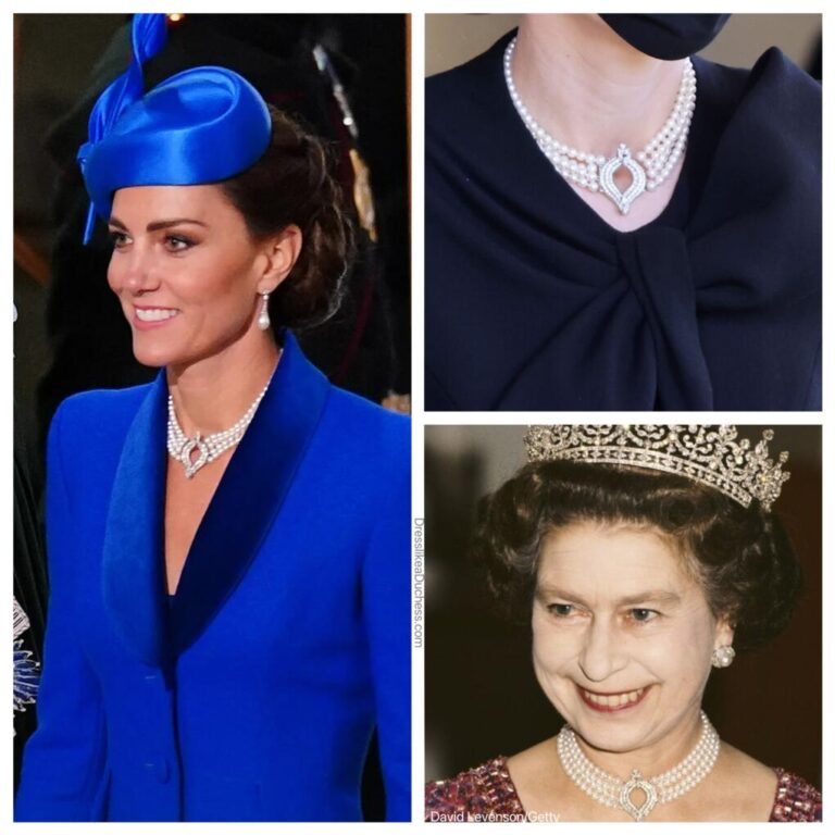 14 Times Kate Middleton Wore Queen Elizabeth's Jewelry - Dress Like A ...