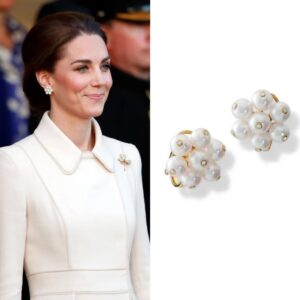 Kate crystal-embellished pearl earrings