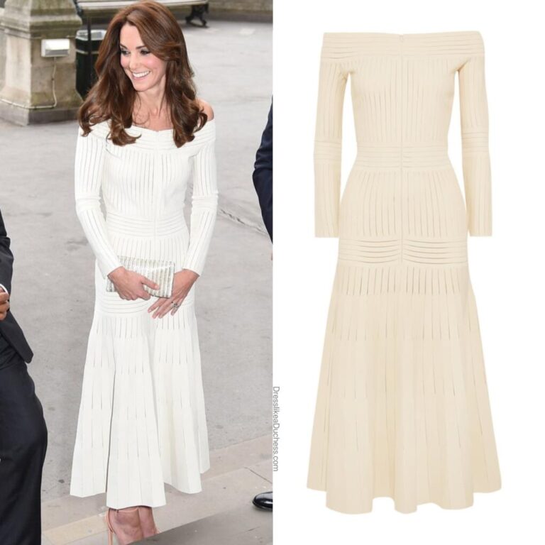 9 of Kate Middleton's Best Off-the-Shoulder Dress Moments - Dress Like ...