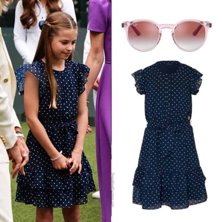 Kate Middleton Wears Purple Safiyaa Dress to Wimbledon - Dress Like A ...