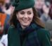 Kate Middleton Wears Green Maxi Overcoat for Christmas Day